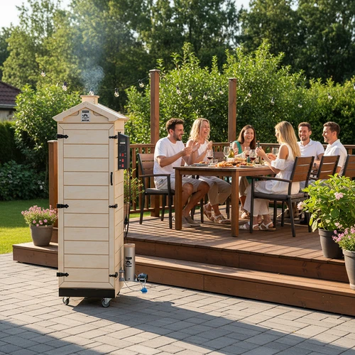 Pušnica dragON PLYWOOD NATURE – bezokvirna, modularna, s digitalnim upravljačem, 320L - 13