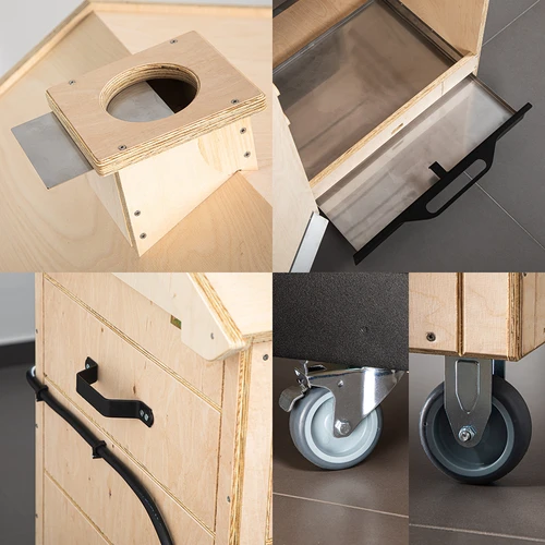 Pušnica dragON PLYWOOD NATURE – bezokvirna, modularna, s digitalnim upravljačem, 320L - 6