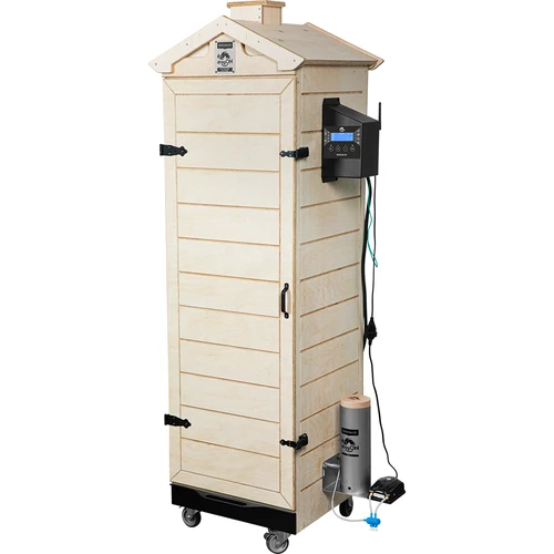 Pušnica dragON PLYWOOD NATURE – bezokvirna, modularna, s Wi-Fi upravljačem, 320 L - 2