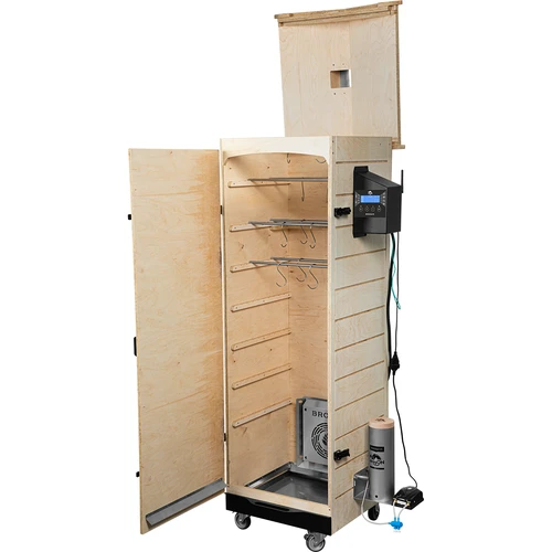 Pušnica dragON PLYWOOD NATURE – bezokvirna, modularna, s Wi-Fi upravljačem, 320 L - 3