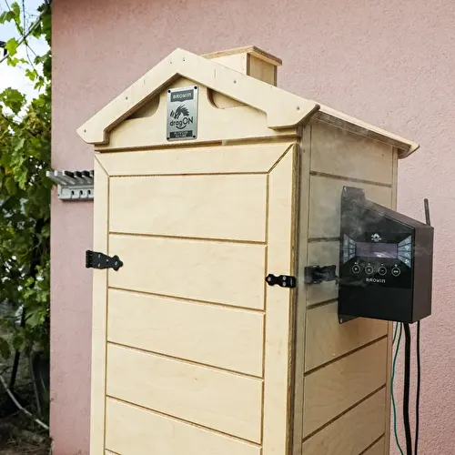 Pušnica dragON PLYWOOD NATURE – bezokvirna, modularna, s Wi-Fi upravljačem, 320 L - 9