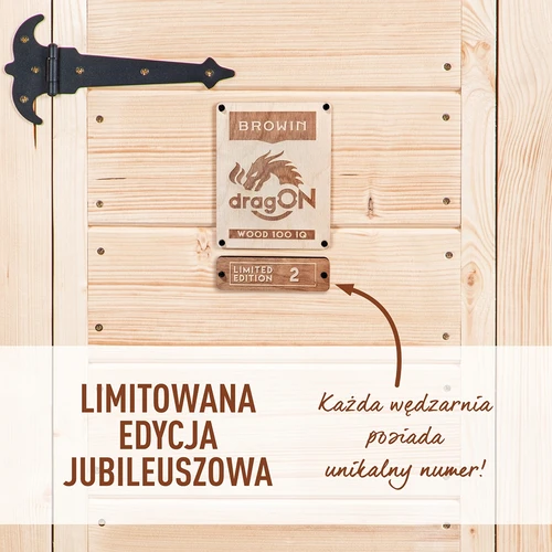 Pušnica s Wi-Fi, 200 L – dragON WOOD 100IQ s električnim grijaćim modulom i upravljačem - 4