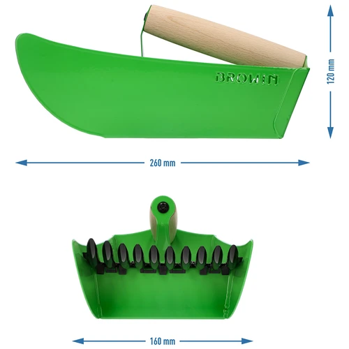 Sakupljač za sitno voće, metalni zeleni - 9