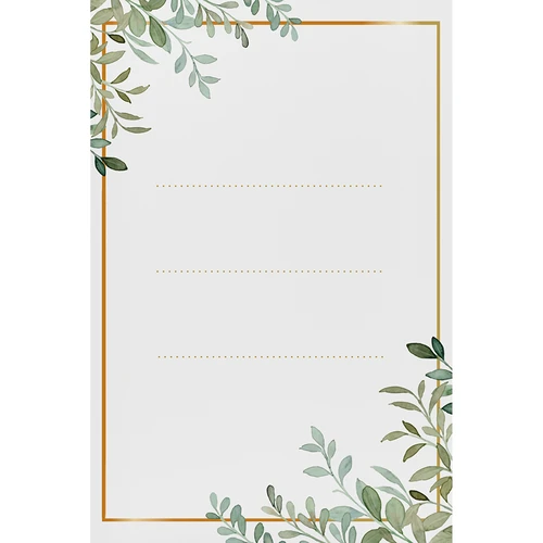 Samoljepljive etikete 60 x 90 mm za boce, staklenke, poklone s cvjetnim uzorkom - 20 kom.