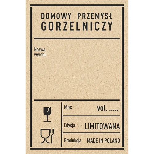 Samoljepljive naljepnice 60x90 mm za boce, votku, PRL, 20 kom.