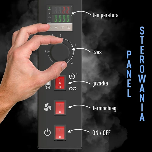 Set dragON za pušnicu - električni moduli s digitalnim upravljačem i generatorom dima JET 1 LONG - 12