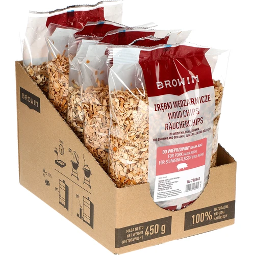 Drvene sječke za dimljenje/roštiljanje 70% joha + 30% bukva, 450 g, kl. 8 - 2