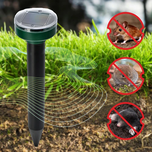 Solarni odvraćivač krtica – učinkovita, sigurna i humana zaštita vrta, set 4 komada - 12