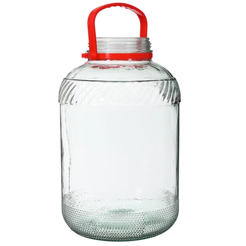 Staklenka 10 L s plastičnim poklopcem