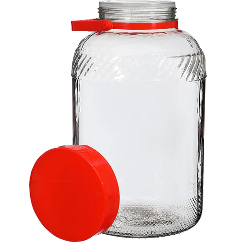 Staklenka 8 L s plastičnim poklopcem