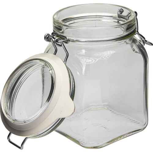 Staklenka Comfort 750 ml kvadratna. hermetički zatvorena - 3