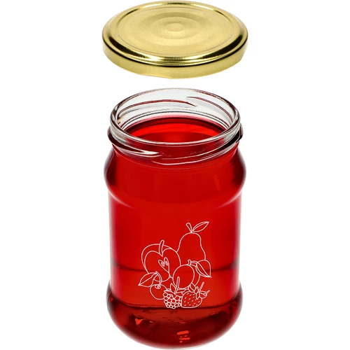 Staklenka TO 300ml s tiskom - mješavina voća i poklopcem fi66/4 - 3 kom. - 5