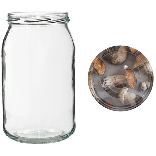 Staklenka TO 900 ml s poklopcem u boji fi82/6 - 6 kom. - 6