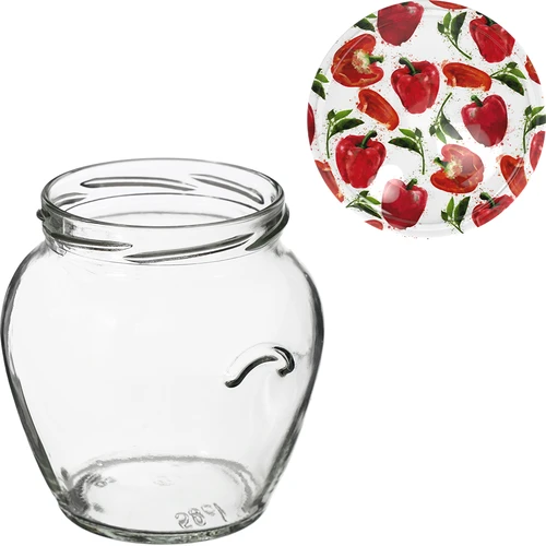 Staklenka TO Amfora 580 ml s poklopcem u boji fi82/6-6kom. - 10
