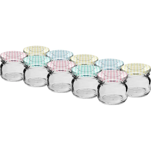 Staklenka twist-off 30 ml s poklopcem u boji fi 43 - 10 kom.