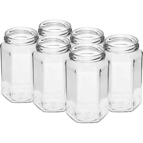 Staklenka twist off 385ml s crnim poklopcem fi 63, 6 kom. - 3