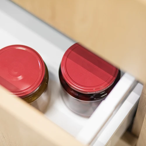 Staklenka twist-off, debeljko 580ml s bordo poklopcem fi82/6, 6 kom. - 8