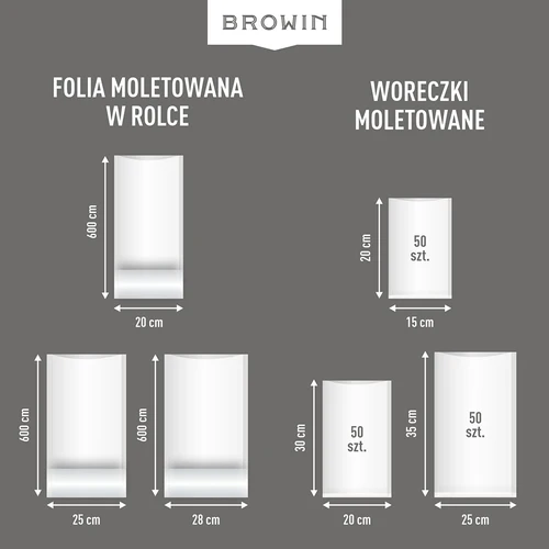Strukturirana folija u rukavu – za aparat za vakuumiranje, 28x600cm - 15