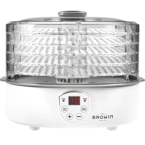 Sušilica za gljive, voće, povrće i bilje s regulacijom temp, 240W, prozirna