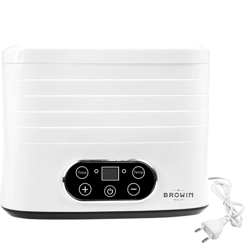 Sušilica za gljive, voće, povrće i bilje s regulacijom temperature, 240W, bijela - 3
