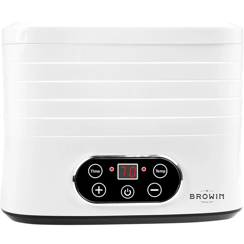 Sušilica za gljive, voće, povrće i bilje s regulacijom temperature, 240W, bijela
