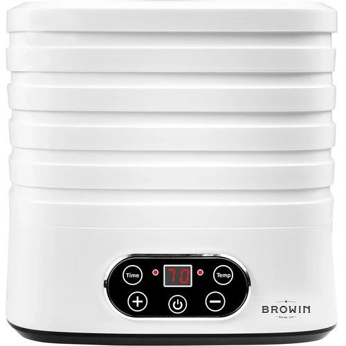 Sušilica za gljive, voće, povrće i bilje s regulacijom temperature, 240W, bijela - 2