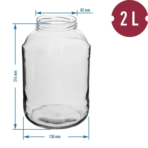 Tegla TO 2 L, fi 82/6 s poklopcem u boji + hvataljke - 2