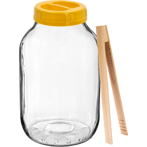 Tegla TO 4 L, hvataljke i plastični poklopac fi 100, s ručkom