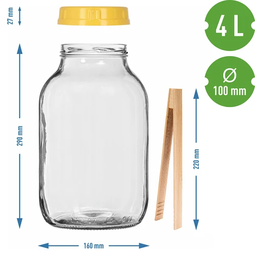 Tegla TO 4 L, hvataljke i plastični poklopac fi 100, s ručkom - 7