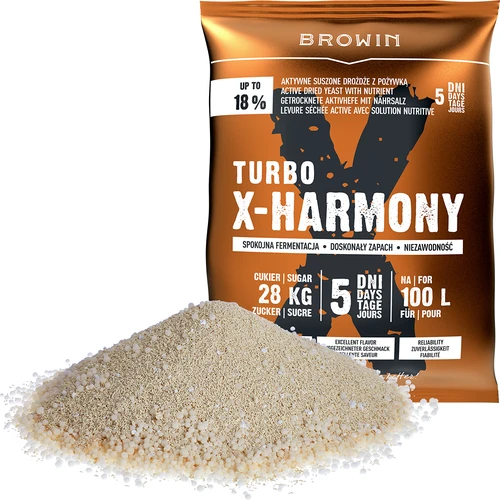 Turbo kvasac X-Harmony 18%, 100 L, 360g - 3