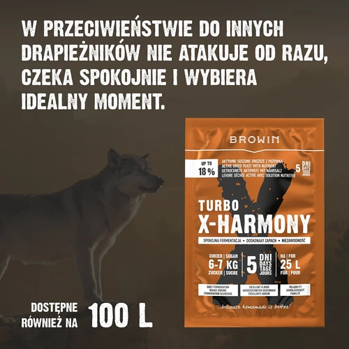 Turbo kvasac X-Harmony 18%, 25 L, 138 g - 7