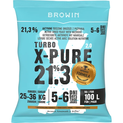 Turbo kvasac X-Pure 21,3%, 100 L