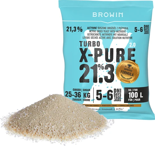 Turbo kvasac X-Pure 21,3%, 100 L - 3