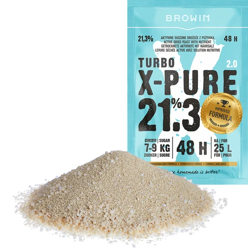 Turbo kvasci X-Pure 21,3% 48h, 25 L - 3
