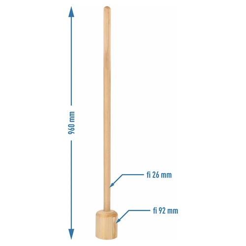 Ubijač / Tučak za kupus drveni veliki 100 cm - 3