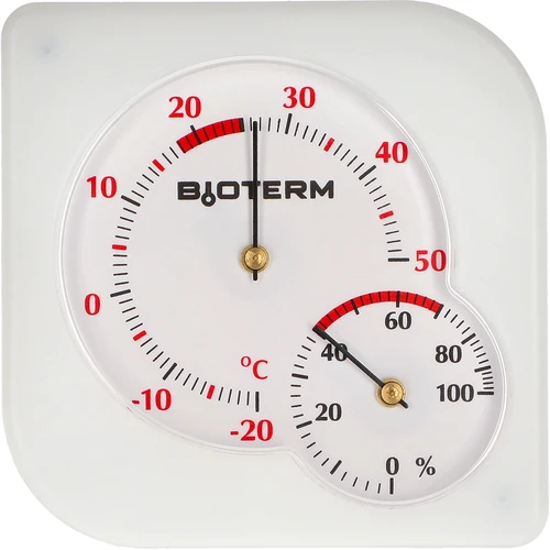 Unutarnji bimetalni termometar s higrometrom (-20 do +50°C), bijeli
