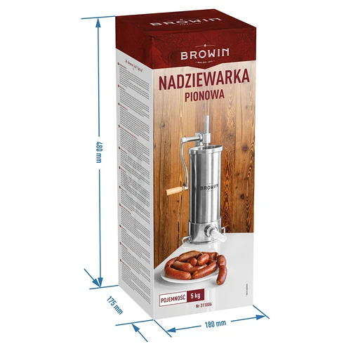 Vertikalna punilica za kobasice 5 kg - 11