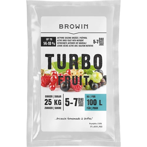 Vinski kvasac Turbo Fruit 5-7 dana 100 L