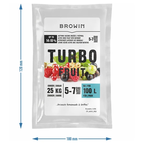 Vinski kvasac Turbo Fruit 5-7 dana 100 L - 3