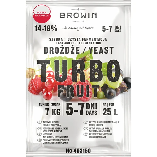 Vinski kvasac Turbo Fruit 5-7 dana