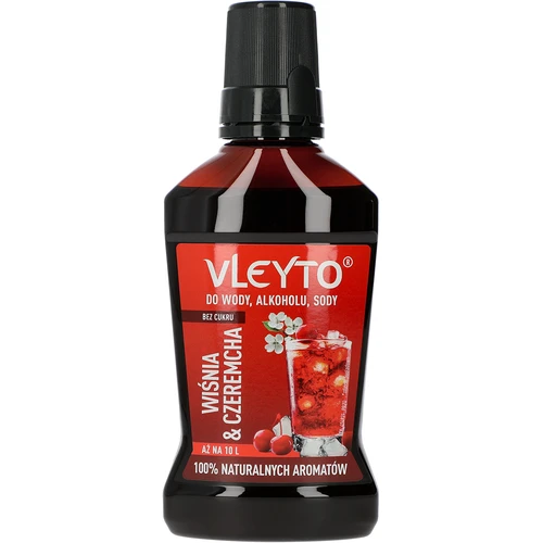 VLEYTO Trešnja & Trnina – okusna esencija s prirodnim aromama, 250 ml