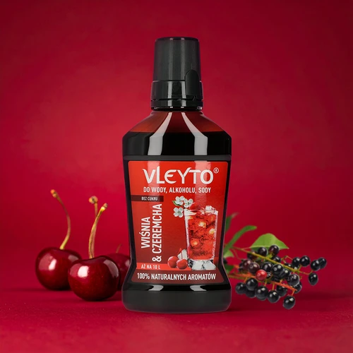 VLEYTO Trešnja & Trnina – okusna esencija s prirodnim aromama, 250 ml - 4