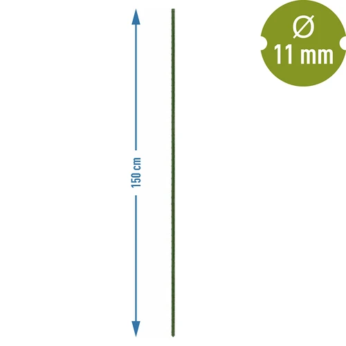 Vrtni kolci Bioogród – obloženi čelik, 1,5 m, fi 11 mm, 10 kom. - 3