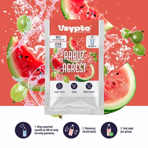 VSYPTO, okus lubenica i ogrozd, 3 g - 6