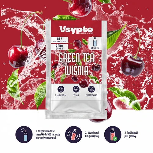 VSYPTO s okusom Green Tea Višnja, 3 g - 6
