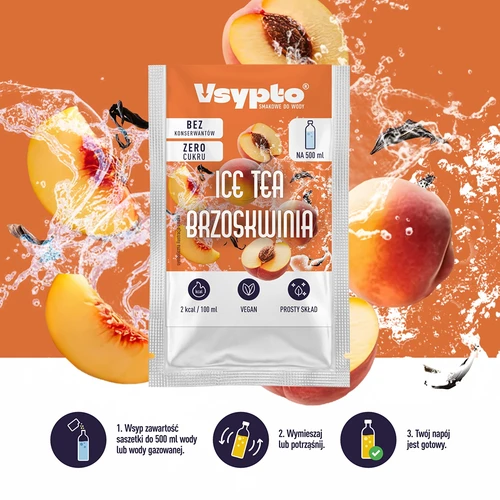 VSYPTO s okusom Ice Tea Breskva, 3 g - 6