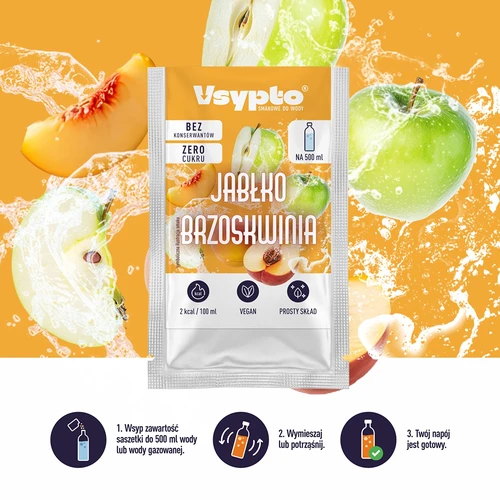 VSYPTO s okusom jabuke i breskve, 3 g - 6