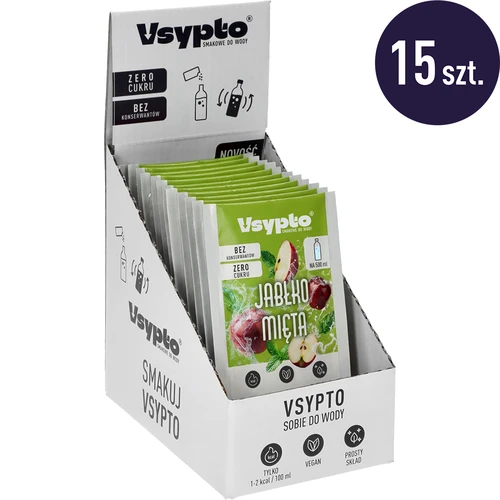 VSYPTO s okusom jabuke i mente, 3 g - 10