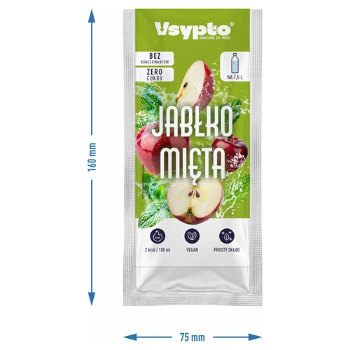 VSYPTO s okusom jabuke i mente, 9 g - 4