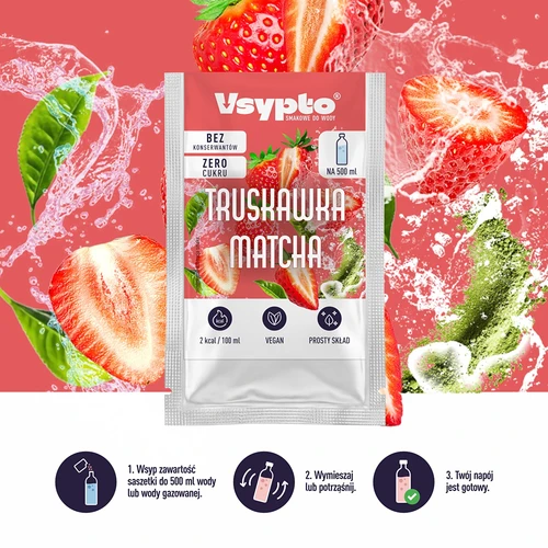 VSYPTO s okusom Jagoda & Matcha, 3 g - 6